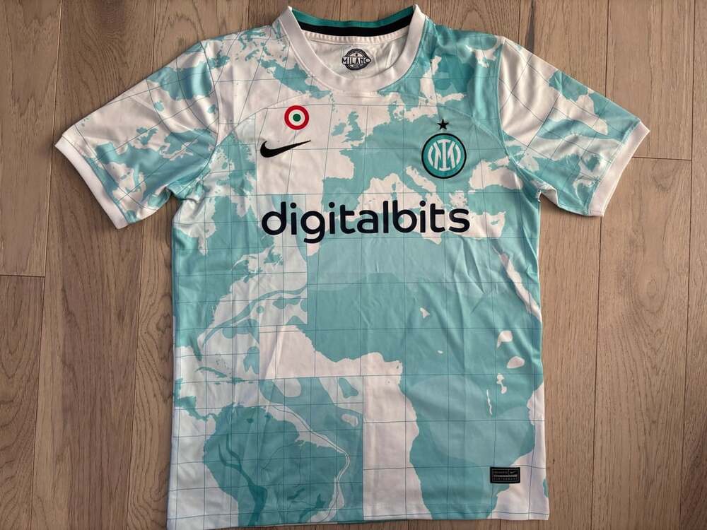 Nike Inter Milan 2022/23 Away Jersey Size M White Blue